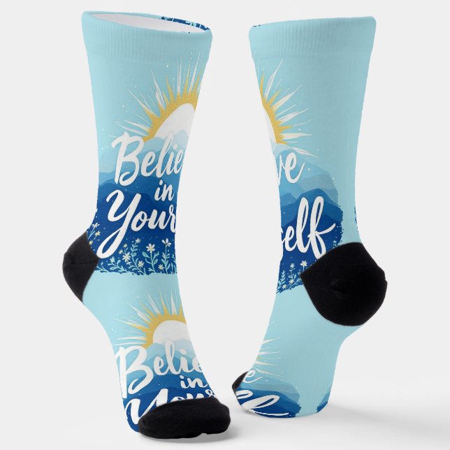 Bright Socks Believe In Yourself Socks 0039473 Socken (Gewinkelt)