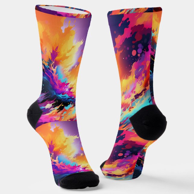 Bright Socks Bild Kunst 0038494 Socken (Gewinkelt)
