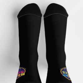 Bright Socks Dark Carbon With Logo Socken