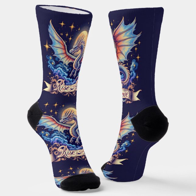 Bright Socks Dragon Rise Above 0044072 Socken (Gewinkelt)