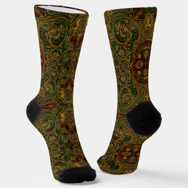 Bright Socks Elaborate Seamless Patterns 0039279 Socken (Gewinkelt)