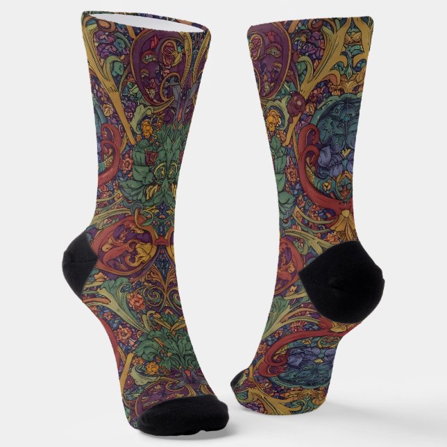 Bright Socks Elaborate Seamless Patterns 0039280 Socken (Gewinkelt)