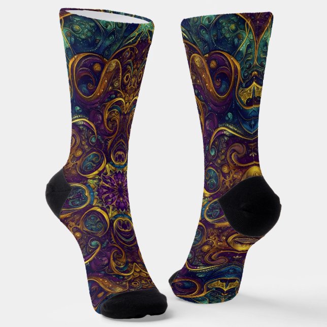 Bright Socks Elaborate Seamless Patterns 0039283 Socken (Gewinkelt)