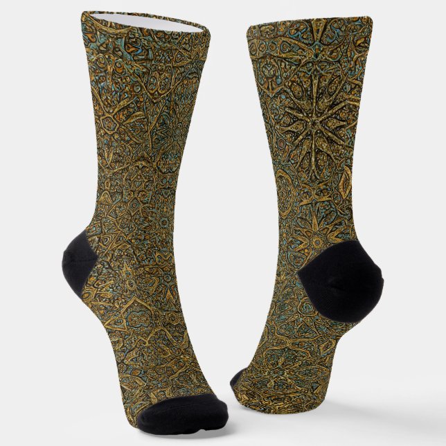 Bright Socks Elaborate Seamless Patterns 0039329 Socken (Gewinkelt)