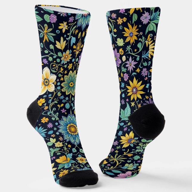 Bright Socks Elaborate Seamless Patterns 0039342 Socken (Gewinkelt)