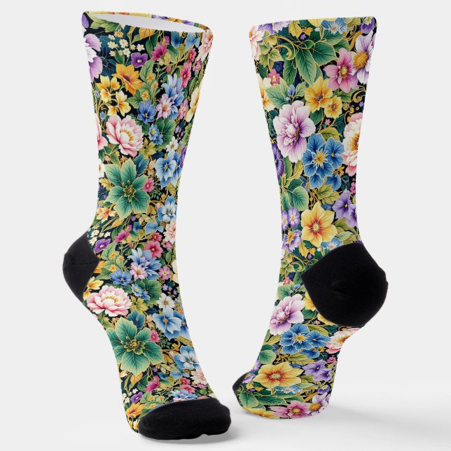 Bright Socks Elaborate Seamless Patterns 0039356 Socken (Gewinkelt)