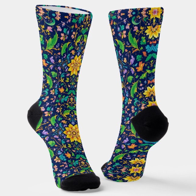 Bright Socks Elaborate Seamless Patterns 0039361 Socken (Gewinkelt)