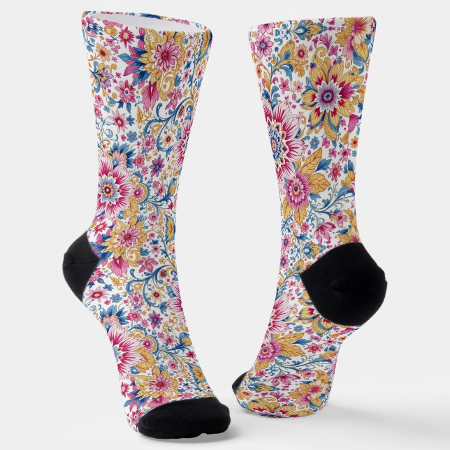Bright Socks Elaborate Seamless Patterns 0039362 Socken (Gewinkelt)