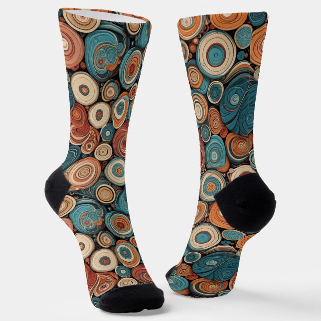 Bright Socks Elaborate Seamless Patterns 0039387 Socken (Gewinkelt)