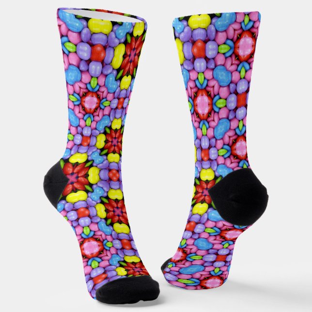 Bright Socks Fractal Seamless Patterns 0041989 Socken (Gewinkelt)