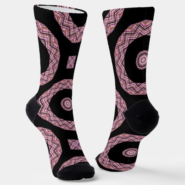 Bright Socks Fractal Seamless Patterns 0042010 Socken (Gewinkelt)