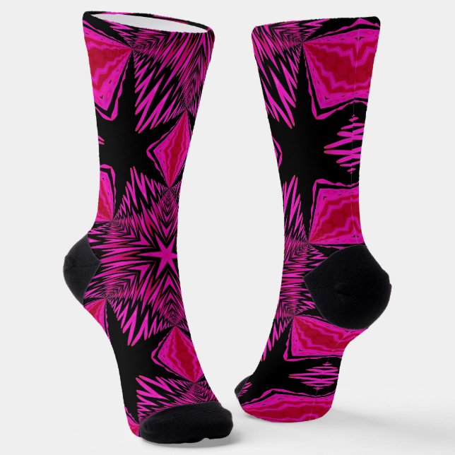 Bright Socks Fractal Seamless Patterns 0042011 Socken (Gewinkelt)