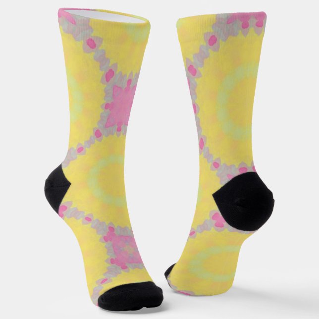 Bright Socks Fractal Seamless Patterns 0042034 Socken (Gewinkelt)