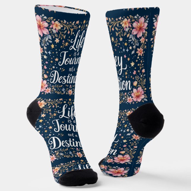 Bright Socks Life Is A Journey 0044047 Socken (Gewinkelt)