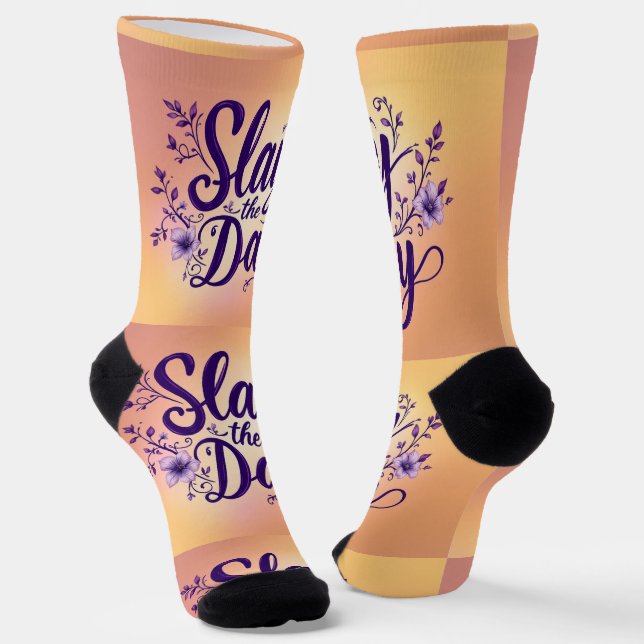 Bright Socks Motivational Art 0043973 Socken (Gewinkelt)