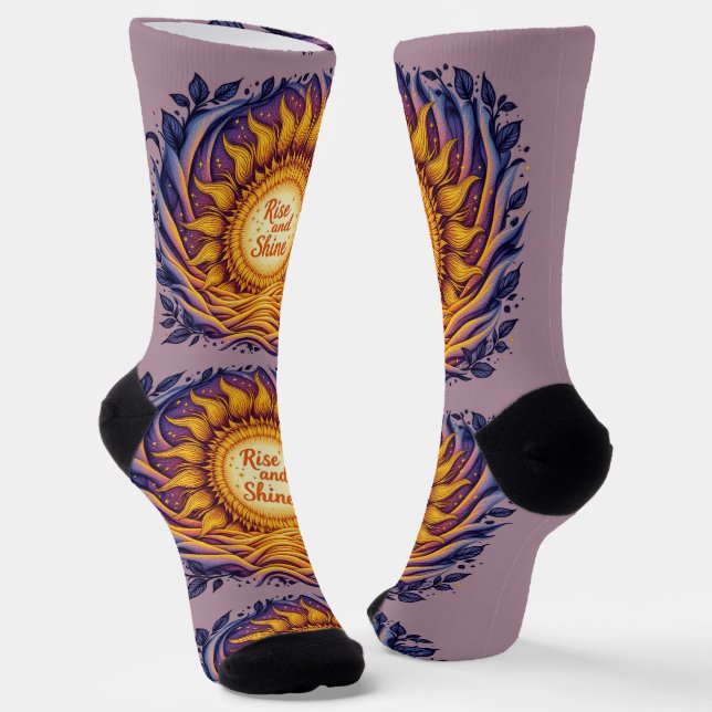 Bright Socks Motivational Art 0043995 Socken (Gewinkelt)