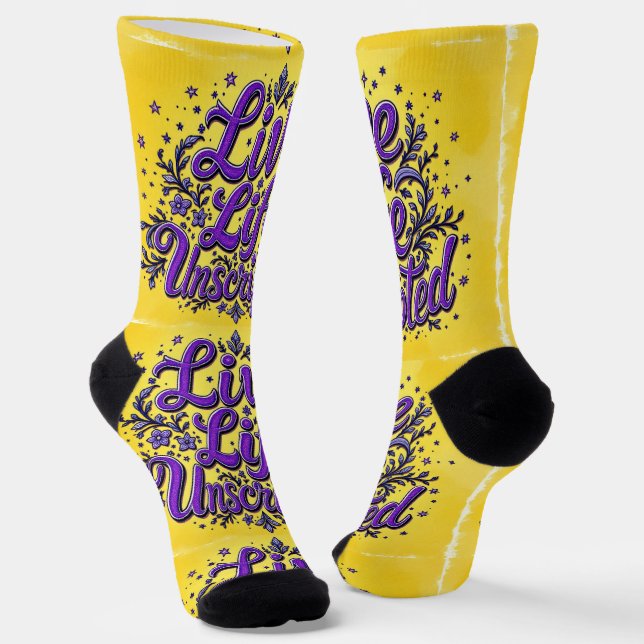 Bright Socks Motivational Art 0043999 Socken (Gewinkelt)