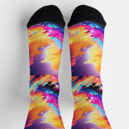 Bright Socks Picture Art 0038494 Socken