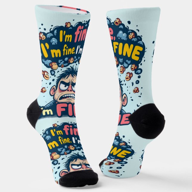 Bright Socks RANDOPIX Art Socks 0039476 Socken (Gewinkelt)