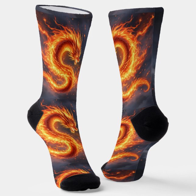 Bright Socks RANDOPIX Fire Serpent 0039505 Socken (Gewinkelt)