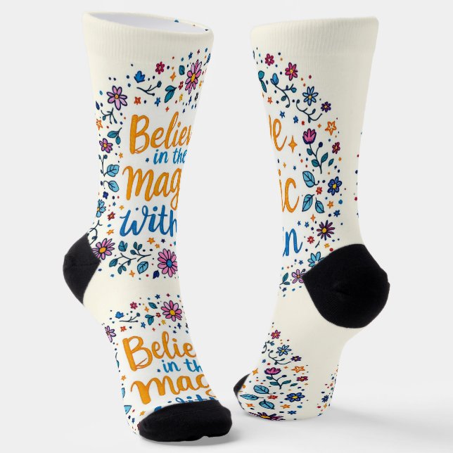 Bright Socks RANDOPIX Kunstsocken 0039486 Socken (Gewinkelt)