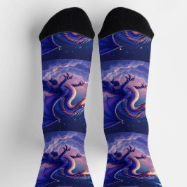 Bright Socks RANDOPIX Mond Drache 0039525 Socken