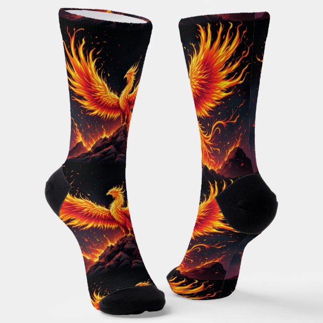 Bright Socks Rock Fire Bird Socken 0040764 (Gewinkelt)