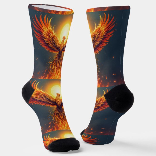 Bright Socks Sun Bird Motivational Art 0044012 Socken (Gewinkelt)