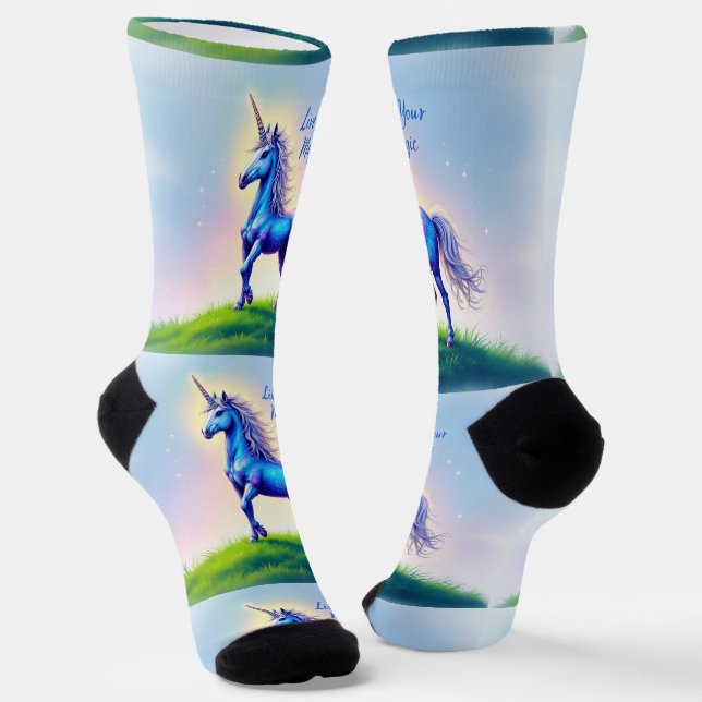 Bright Socks Unicorn Live Your Magic 0044045 Socken (Gewinkelt)