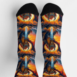Bright Socks UNISEX Dragon With Sword 0040758 Socken