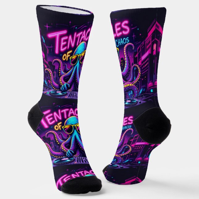 Bright Socks UNISEX Tentacles Of Chaos 0040762 Socken (Gewinkelt)