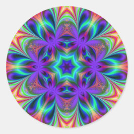 Bright Spirit Mandala Runder Aufkleber