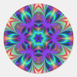 Bright Spirit Mandala Runder Aufkleber