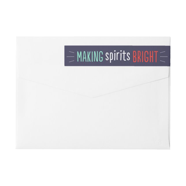Bright Spirits Wraparound Address Label (Rückseite)