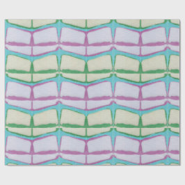 Bright Springtime Chevron Shibori  Geschenkpapier