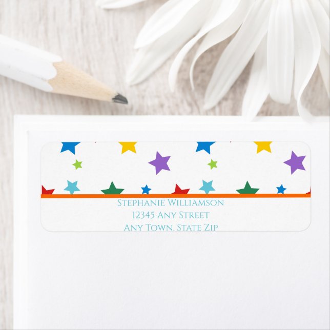 Bright star Return Address Label (Insitu)