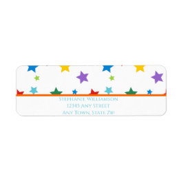 Bright star Return Address Label