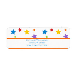 Bright star Return Address Label