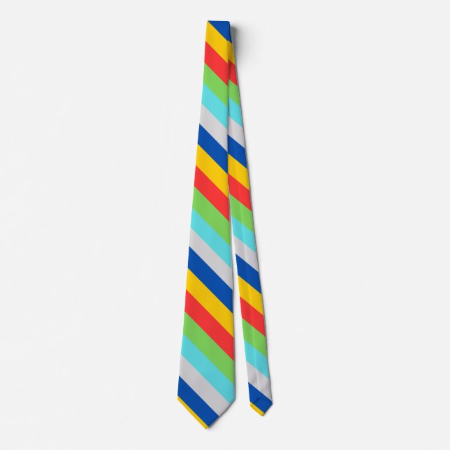 Bright Stripe Necktie Krawatte (Vorderseite)