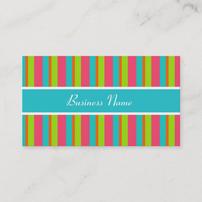 Bright Strips Business Card Visitenkarte (Vorderseite)