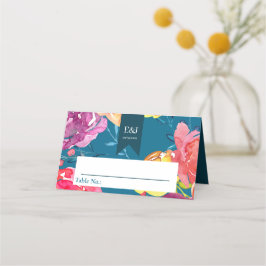 Bright Summer farbenfrohe Hochzeit Platzkarte