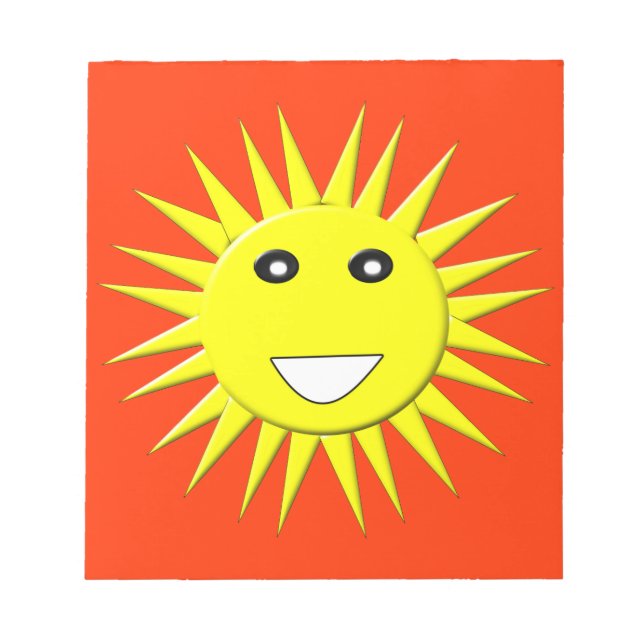 Bright Sunshine Notepad Notizblock (Vorderseite)