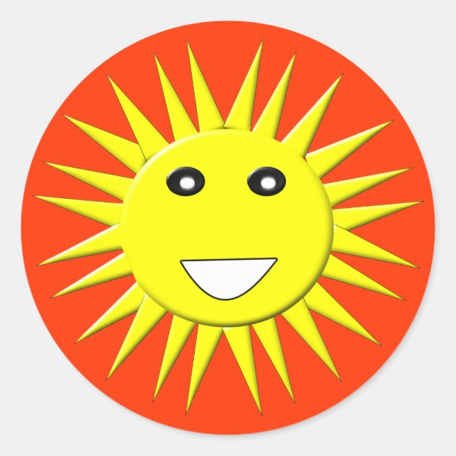 Bright Sunshine Sticker (Vorderseite)