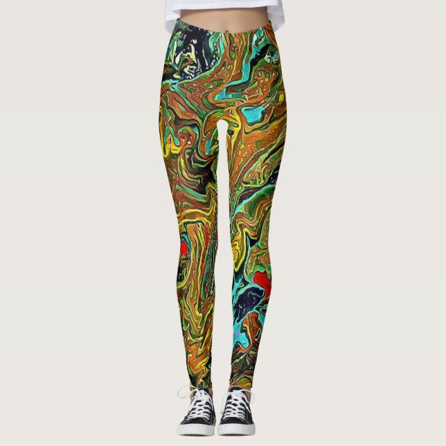 Bright Swirl Leggins (Vorderseite)