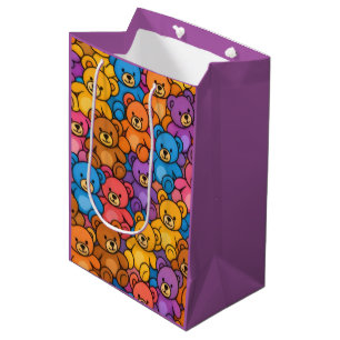 Bright Teddy Bears Geschenktasche Mittlere Geschenktüte