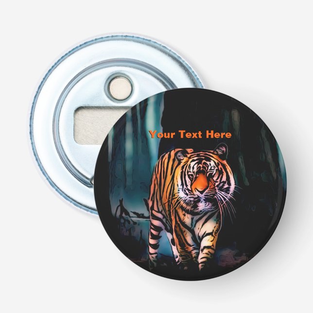 Bright Tiger Dark Forest Flaschenöffner (Vorderseite)