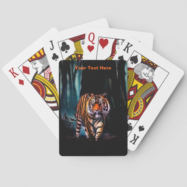 Bright Tiger Dark Forest Spielkarten (Rückseite)