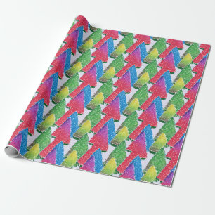 Bright Tree Wrapping Paper Geschenkpapier