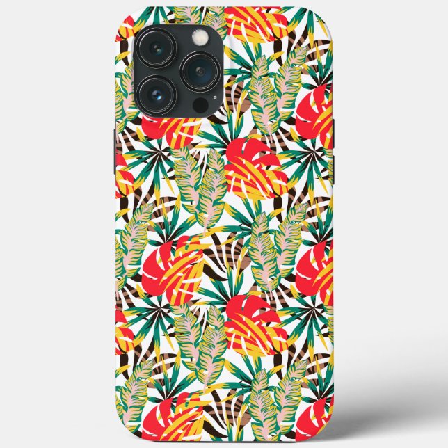 Bright Tropical Pattern Case-Mate iPhone Hülle (Rückseite)