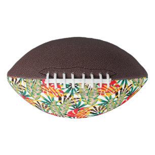 Bright Tropical Pattern Football